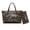 Bronze-Elephant Flower, variant on Tutolipy Elephant Flower Print 2PCS Handbag Purse Set for Women, Ladies, Large Capacity Tote Handbag with Zipper PU Leather Wristlet Purse Mini Shoulder Bags for Shopping, Brown