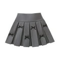 thumbnail image 2 of JIAYUE Spring Summer Kids Girls Skirts Bows Pleated Mini Skirt School Lightweight Elastic For Child Casual Playwear, 2 of 9