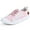Purple Pink #A, variant on JENN ARDOR Womens Canvas Shoes Low Tops Lace up Fashion Sneakers Comfort Flat Shoe
