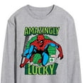 thumbnail image 3 of Marvel Spider-Man - St. Patrick's Day Amazingly Lucky - Men's Long Sleeve Graphic T-Shirt, 3 of 5