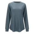 thumbnail image 5 of Hauaitttt Women's Long Sleeve V Neck T Shirt Strip Brushed Fashion Style Top Thermal Underwear for Women Top 3xl Thermal Shirts for Men Women Thermal Tops for Jogging Thermal Underwear for plus Size, 5 of 5