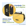 thumbnail image 4 of Maleta Rígida Muy Resistente de 20 Pulgadas, Tamaño Cabina color amarillo, 4 of 4