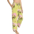 thumbnail image 2 of Xecao Avocado Lovers Women's Straight Lounge Pajama Pants: The Epitome of Relaxed Sleepwear, 2 of 9
