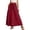 A-Red793, variant on Women's High Waist Drawstring Maxi Skirt Floral Print Beach Vacation A-Line Long Skirt
