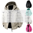 thumbnail image 3 of QATAINLAV Men's Full Zip up Waterproof Hooded Jacket Casual Big and Tall Raincoat Windbreaker Hiking Outerwear with Pockets White,M, 3 of 8