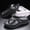 Black and gray, variant on Men Black Letter Print Curved Thick Platform Thong Flip Flops Wave Massage Insole EVA Beach Slippers