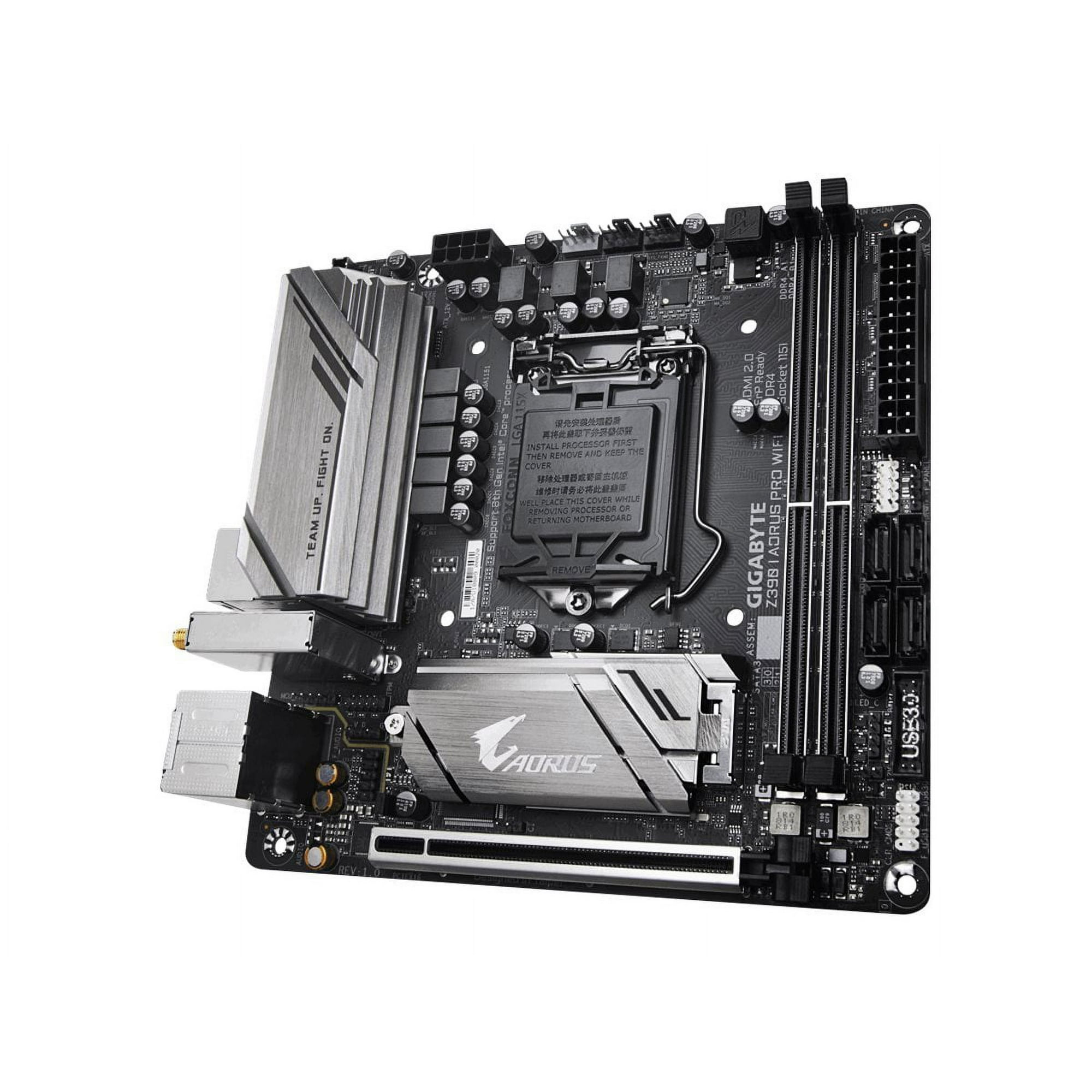Gigabyte Z390 I AORUS PRO WIFI 1.0 motherboard mini ITX LGA1151 Socket Z390 Chipset USB 3.1 Gen 1 USB C Gen2 USB 3.1 Gen 2 USB C Gen1