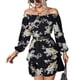 thumbnail image 1 of Puff Sleeve Dress, Off Shoulder Comfortable Women Elegant Dress For Club For Party For Female ANGGREK JD1711, 1 of 6