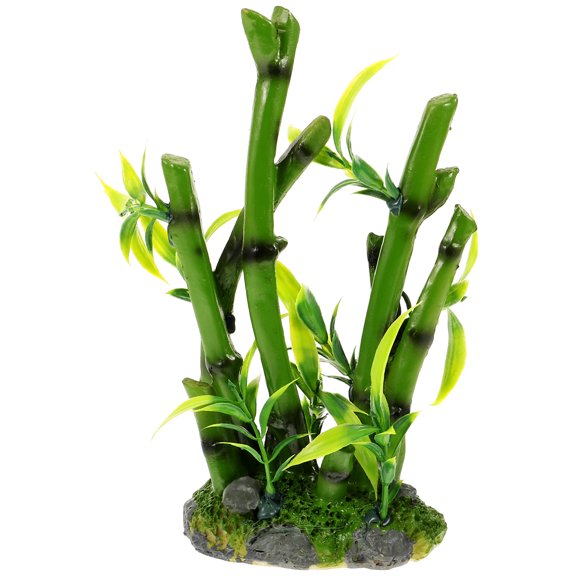 FELTECHELECTR  Simulated Bamboo Ornaments Artificial Plant Decorative Plants Terrarium Decorations Faux Green