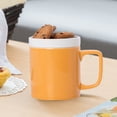 thumbnail image 4 of Paokuoon Ceramic Tea Cup Ceramic Tea Cup Tea Cup Ceramic Tea Steeping Mug with Filter Large Capacity Strainer Cup with Lid Home Office Tea Cup with Filter, 4 of 6