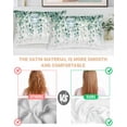 thumbnail image 3 of Eucalyptus Leaves Pillow Cases Queen Size Set of 2, Smooth Satin Pillowcase for Hair and Skin, Green Botanical Summer Spring Leaves Decorative Cooling Bed Pillow Covers with Zipper, 20x30 Inches, 3 of 5