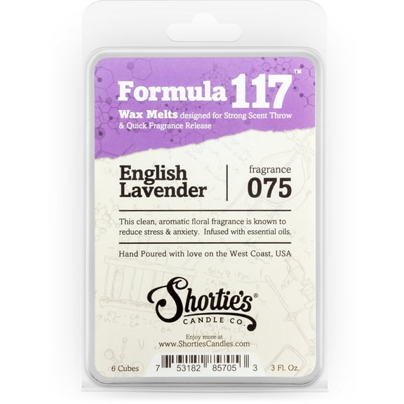 Pure English Lavender Wax Melts - Highly Scented   Essential & Natural Oils - Shortie's Candle Company
