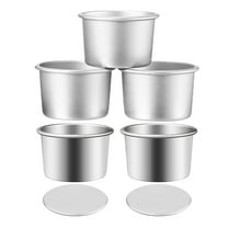 Soimiss 5Pcs Nonstick Round Cake Pan Set Metal Mold for Baking Individual Pies