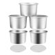 thumbnail image 4 of GOOHOCHY 5 moldes redondos para pasteles de aleación de aluminio con base extraíble para hornear pasteles y tartas., 4 of 7