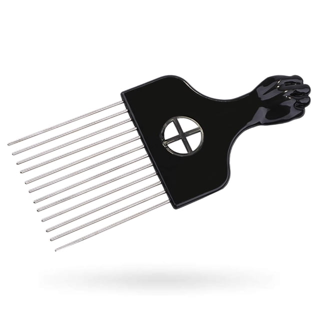 Hair Pick, Metal Pick Comb, Detangle Wig Braid Hair Styling Comb, Hair Comb Pick(1 pack)
