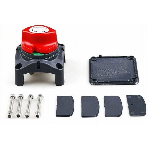Interruptor de batería principal 12 V/24 V - Desconexión de batería - Interruptor de desconexión principal de batería de automóvil, Interruptor de desconexión de batería, Accesorios para
