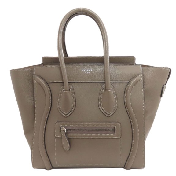 Pre-Owned Celine Luggage Micro Handbag, Calfskin, Women's