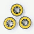 thumbnail image 3 of 10 Pcs 608rs Roulements à Billes ABEC-9 pour Trottinette, Rainures Profondes Miniatures (Jaune), 3 of 5