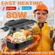 thumbnail image 2 of Nifogo Fiambrera eléctrica para adultos 80W Fiambrera portátil con calefacción para hombres 3 en 1 Calentador de alimentos portátil 110V/12V/24V con recipiente y bolsa de acero inoxidable extraíble de, 2 of 5