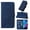 Blue, variant on Case for Motorola MOTO G PURE Credit Card Holder Flip Folio Book Protective PU Leather Wallet Cover