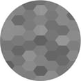 thumbnail image 1 of Ahgly Company Tapis d'Intérieur Ronds Transitionnels Gris Cendre Lavables à la Machine, 6 Pieds Rond, 1 of 7