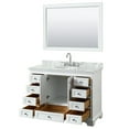 thumbnail image 4 of Wyndham Collection Wcs202048scmunom46 Deborah 48" Free Standing Single Vanity Set - White, 4 of 7