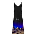 thumbnail image 5 of FcBaudy Camisole Sans Manches Robe Col en V, Robes d'Été pour Femmes, Robes à la Mode Printemps/été Robe Imprimée Dos Nu pour Femmes, 5 of 5