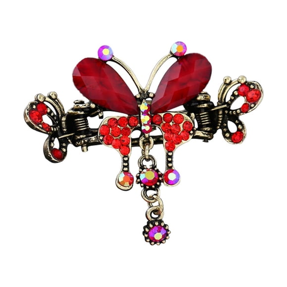 Butterfly Hair Clips Design Hollow Green Accessories Cute Clip Girls Punk Very Hair Alloy For Women Butterflys Hair Styling AccessoriesB