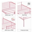 thumbnail image 4 of Twin Bed Frame, Metal Platform Bed Frame, Mattress Foundation with Steel Slat Support, No Box Spring Needed, Easy Assembly, 4 of 11