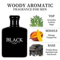 thumbnail image 4 of BLACK CHARM Eau de Parfum Spray 3.4 onzas / 100 ml Fragancia aromática amaderada para hombres Perfumes EDP para hombres Frutas Amaderadas Florales, 4 of 4