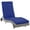Dark Blue, variant on Resenkos Patio Wicker Chaise Lounge Chair Resenkos , Adjustable Backrest Sun Lounger With 2 Wheels, Outdoor PE Rattan Lounger, Relaxation Essential, Blue