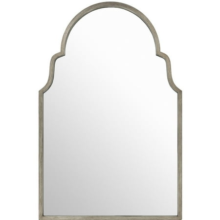 43 3 Antiqued Gilded Finish Hand Painted Wall Mirror With Silver Antiqued Gilded Finish Hand Painted