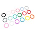 thumbnail image 4 of Anillo de Cuentas de Silicona, 18 pcs de 65 mm OD Silicone Bool Loop 2 Agujeros para Hacer Joyas, 4 of 7