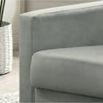 thumbnail image 4 of Miekor Furniture Hale 27.5" Light Gray Velvet Accent Armchair with Tufting 79663, 4 of 5