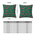 thumbnail image 2 of Pofeuu Watermelon Print Double-sided plush pillowcase Square Throw Pillow Covers Pillows Cover for Living Room Bedroom Sofa Couch Cushion Cover（No pillow core）-18"x18", 2 of 7