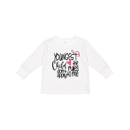 

Inktastic Youngest Child the Rules Don t Apply to Me Gift Toddler Boy or Toddler Girl Long Sleeve T-Shirt