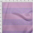 thumbnail image 3 of oneOone Viscose Jersey Fabric Stripe & Cat Face Animal Print Fabric by Yard 60 Inch Wide, 3 of 5