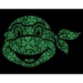 thumbnail image 2 of Junior's Teenage Mutant Ninja Turtles St. Patrick's Day Michelangelo Shamrock Fill  Graphic Tee Black Large, 2 of 3