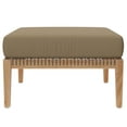 thumbnail image 3 of Modway Clearwater Outdoor Patio Teak Wood Ottoman in Gray Light Brown, 3 of 7