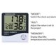 thumbnail image 3 of Paquete de 2 termómetros higrómetros digitales LCD, medidores de temperatura y humedad para interiores, reloj de -50 °C a +70 °C, 10 % a 99 % de humedad relativa, 3 of 8