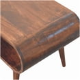 thumbnail image 7 of Dark Brown Solid Wood Coffee Table, Open Design with Nordic Legs for Living Room, 7 of 7
