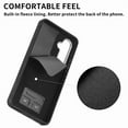 thumbnail image 3 of SaniMore for Samsung Galaxy A15 Wallet Case, Flip Cash Pocket 360° Rotating Metal Holder Kickstand PU Leather Shockproof TPU Card Slots Magnetic Car Mount Wear-resistant Shell - Black, 3 of 13