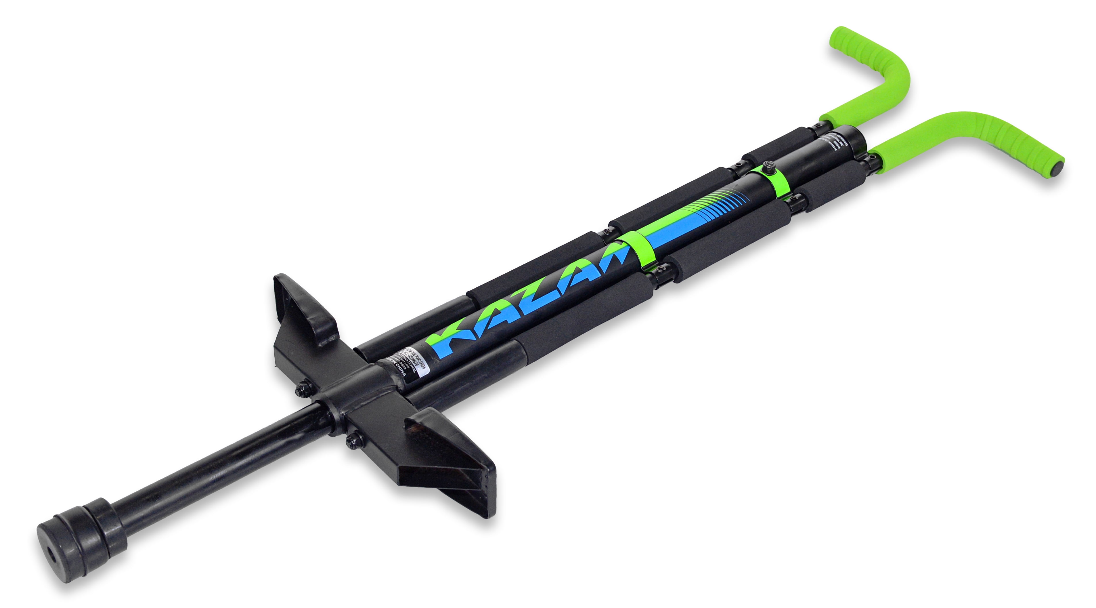 KaZAM Dual Pogo Stick Ages 9 16 Green Blue
