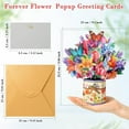 thumbnail image 7 of Pop Up Card Women, 3D Flower Birthday Cards Popup Tulips Bouquet Get Well Soon Cards with Envelope and Note Card for Mother's Day, Anniversary, Birthday, Home Decor, 7 of 7
