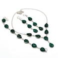 thumbnail image 2 of Natural Chrome Diopside Gemstone Handmade 925 Sterling Silver Gift Set, 2 of 2