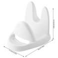 thumbnail image 4 of Kearding Estante de almacenamiento para tapa de olla, estante de cubierta de cocina antideslizante de plástico, colgador de pared de cocina en Blanco, 4 of 6
