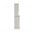 thumbnail image 6 of Pemberly Row Steel Top Buffet Server and 2-Door Panel Hutch in White, 6 of 6