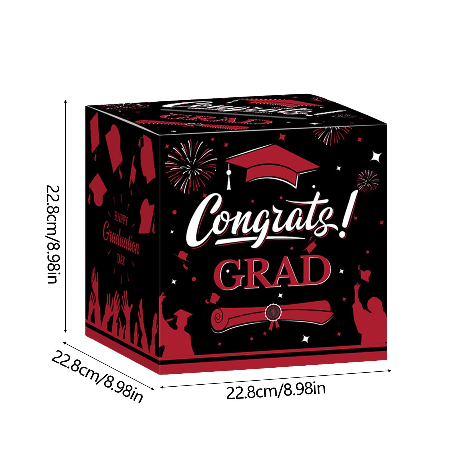 Specollect 2Pcs Graduation Card Box Advice Cards Congrats Grad Gift Card Box  Class of 2025 Card Holder Box Graduation Party Card Box Holder for School  College Graduation Party Decor Supplies Props -
