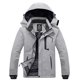 thumbnail image 1 of Chaqueta de esquí wantdo para hombre, impermeable para invierno, color gris L, 1 of 6