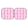 thumbnail image 5 of Lsque Pink Scarf Snowman 2 PCS Windshield Sun Shade | CarFoldable Window Covers | Car Accessories Reflect UV for Universal Cars SUV Truck | Small, 5 of 7